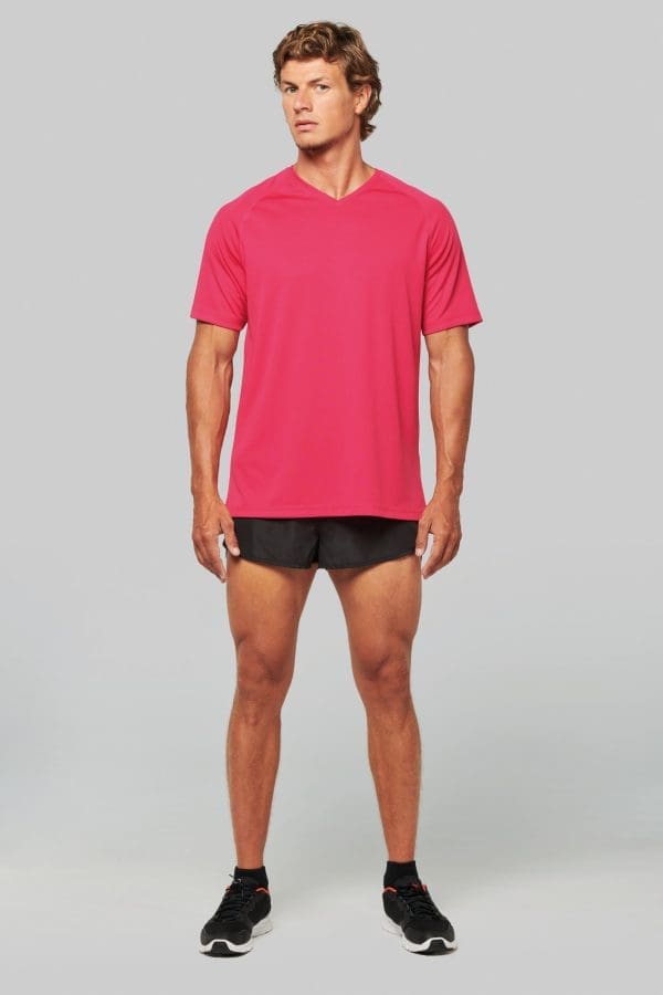 T-shirt de sport manches courtes col v homme – Image 5