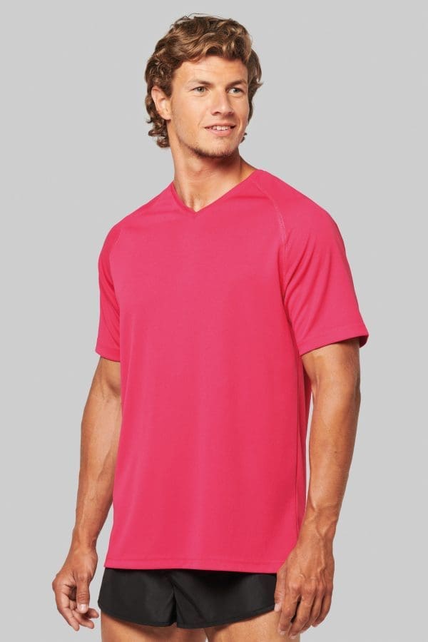 T-shirt de sport manches courtes col v homme – Image 4
