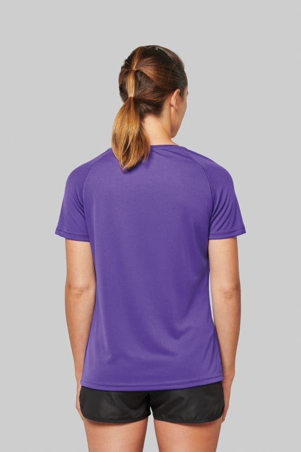 T-shirt de sport manches courtes col v femme – Image 3
