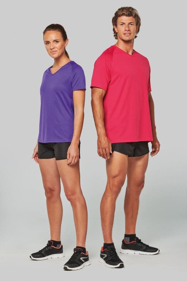 T-shirt de sport manches courtes col v femme – Image 7