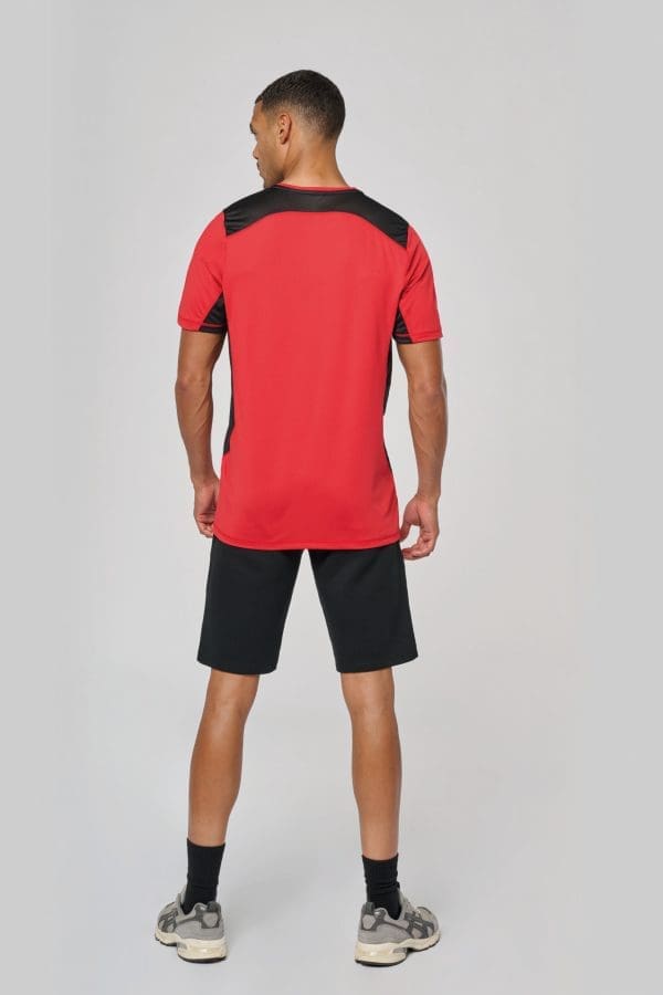 T-shirt de sport bicolore unisexe – Image 4