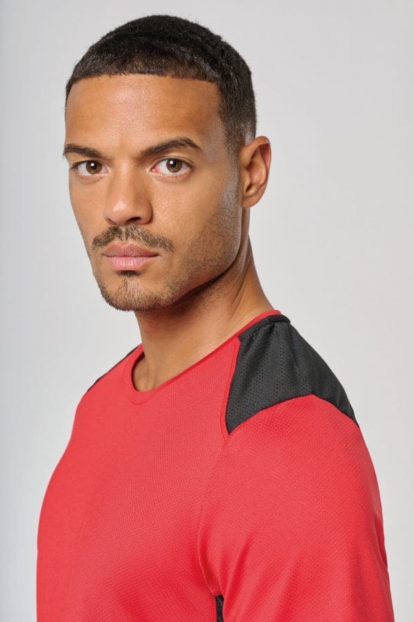 T-shirt de sport bicolore unisexe – Image 6