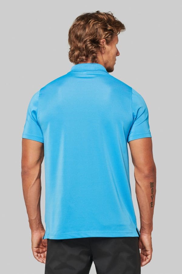 Polo maille piquée sport manches courtes – Image 3