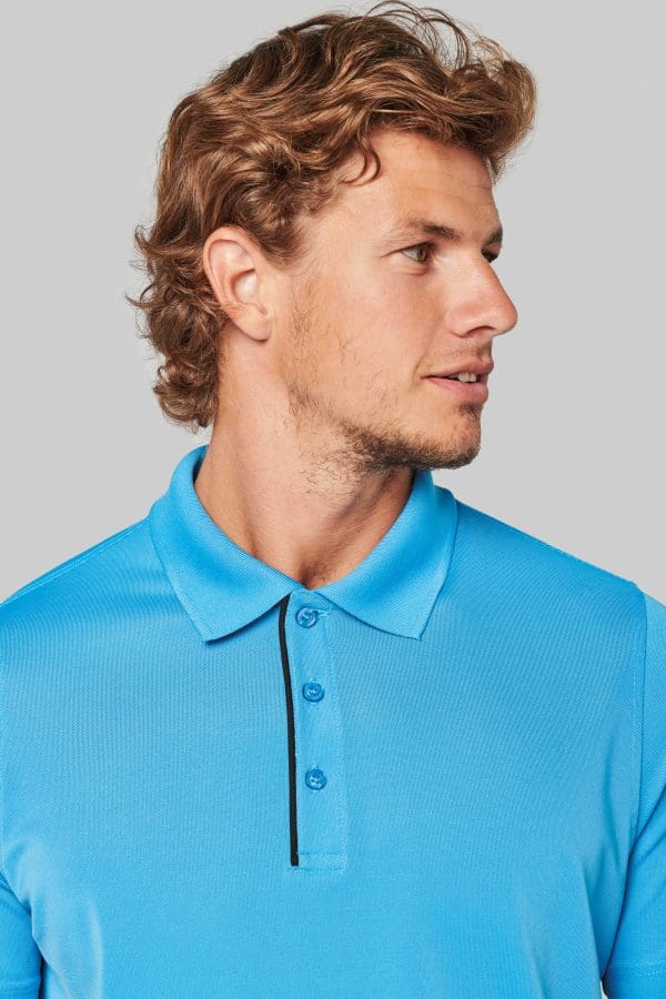 Polo maille piquée sport manches courtes – Image 6
