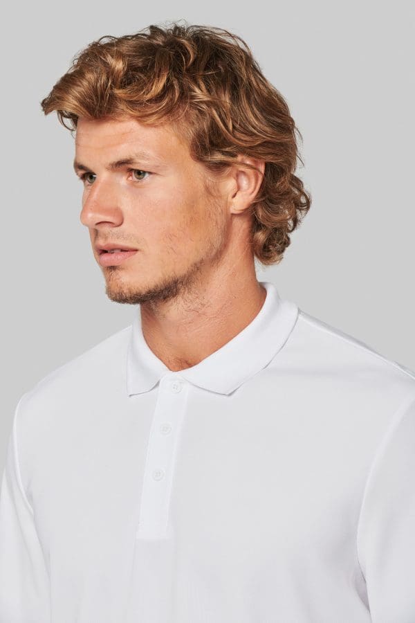 Polo manches longues Cool Plus® unisexe – Image 7