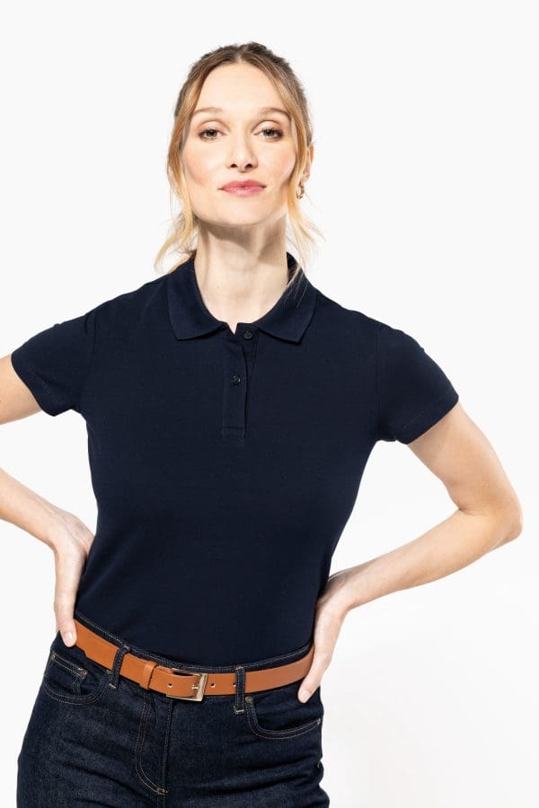 Polo Supima® manches courtes femme – Image 4