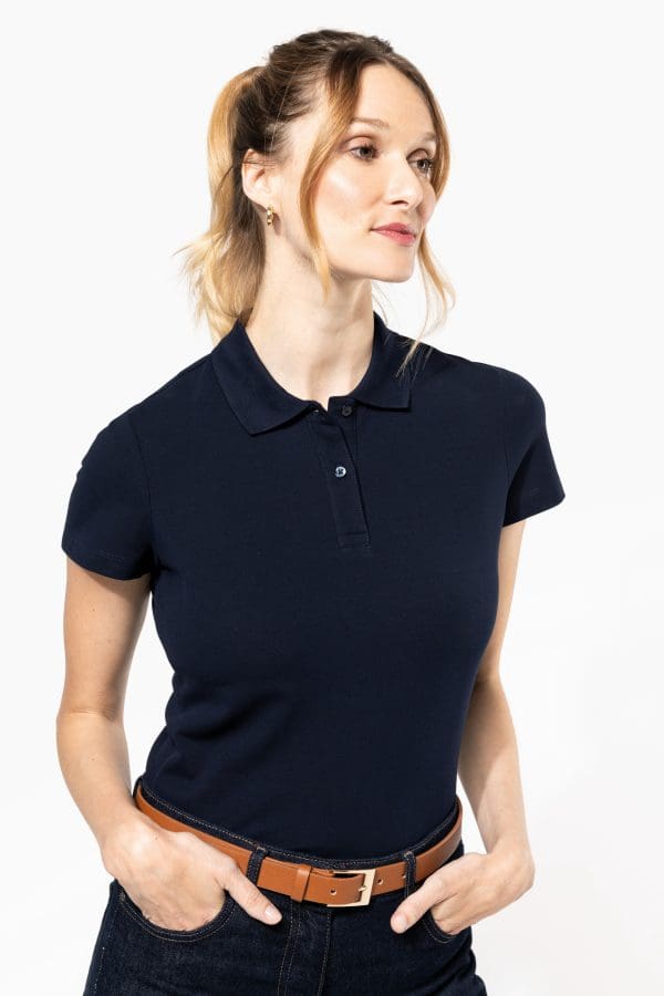 Polo Supima® manches courtes femme – Image 5