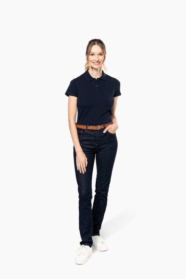 Polo Supima® manches courtes femme – Image 6