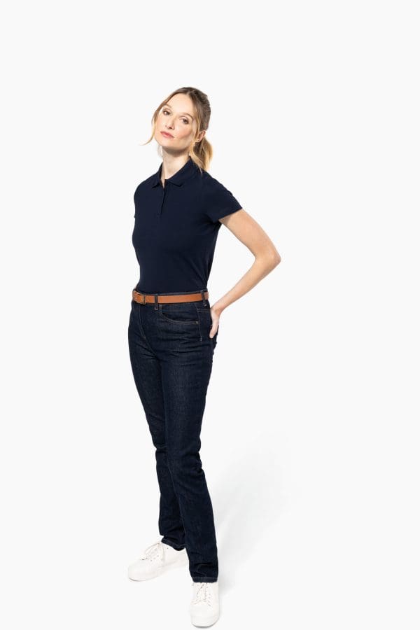Polo Supima® manches courtes femme – Image 7