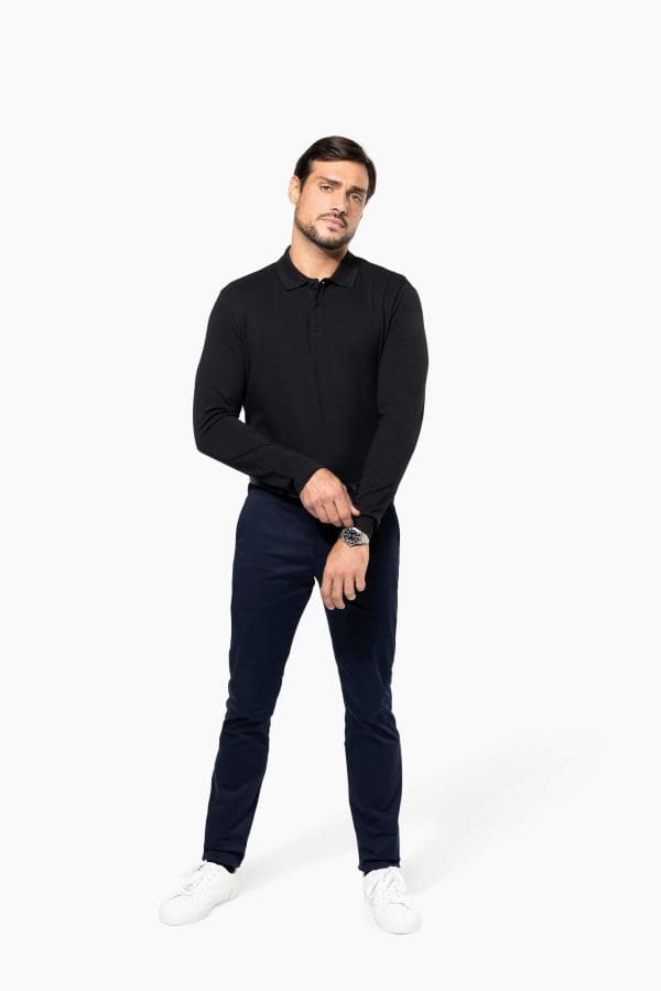 Polo Supima® manches longues homme – Image 6