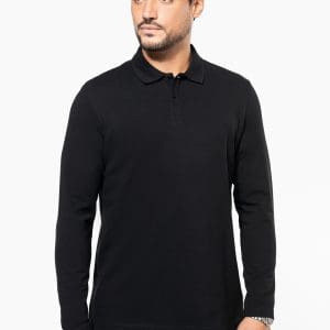 Polo Supima® manches longues homme