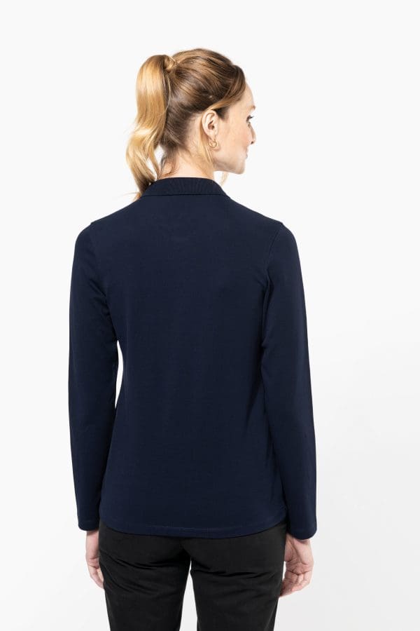 Polo Supima® manches longues femme – Image 3
