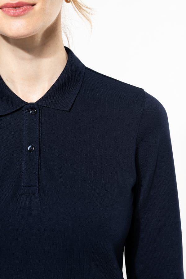 Polo Supima® manches longues femme – Image 13