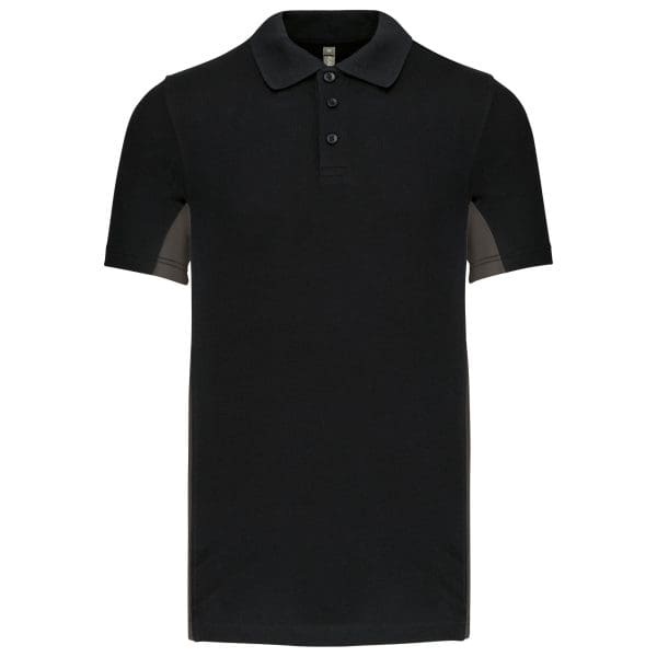 Polo piqué manches courtes bicolore homme – Image 9