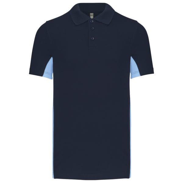 Polo piqué manches courtes bicolore homme – Image 57