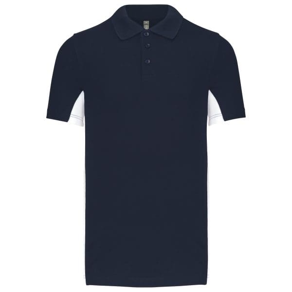 Polo piqué manches courtes bicolore homme – Image 69