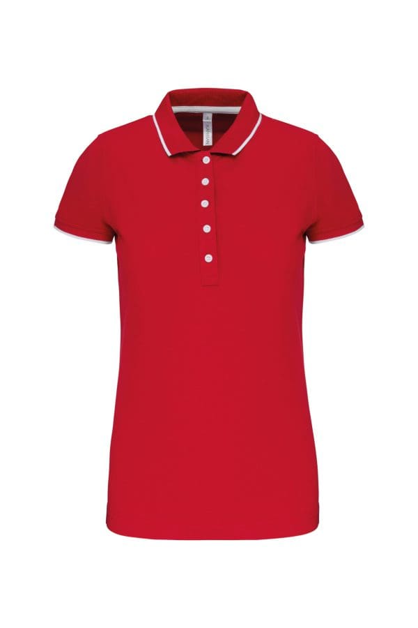 Polo maille piquée manches courtes femme – Image 24