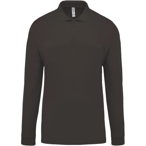 Polo piqué manches longues homme – Image 12