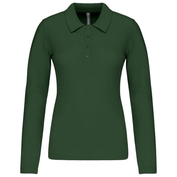 Polo piqué manches longues femme – Image 40