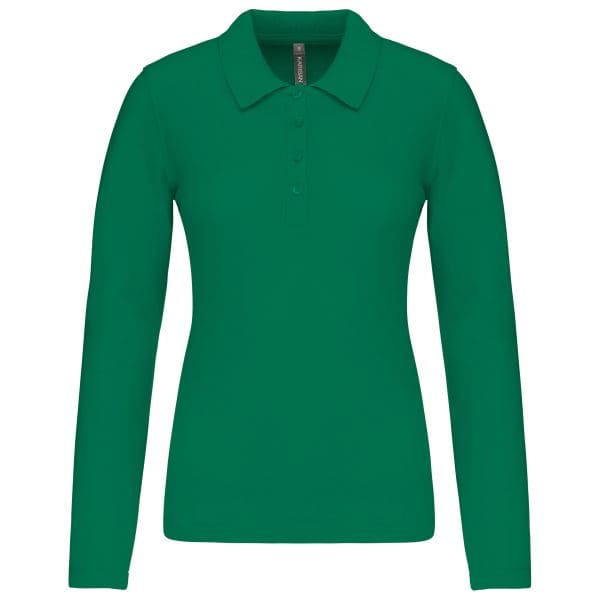 Polo piqué manches longues femme – Image 68