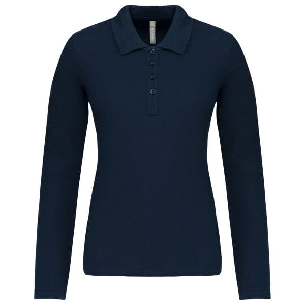 Polo piqué manches longues femme – Image 96