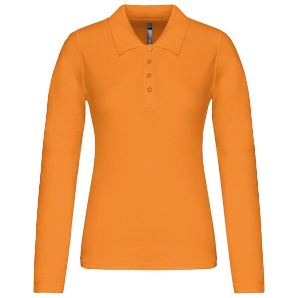 Polo piqué manches longues femme – Image 110