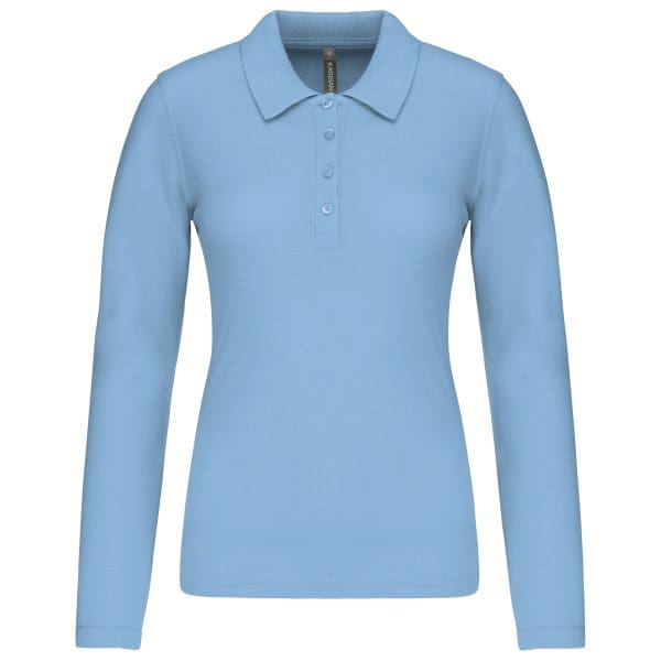 Polo piqué manches longues femme – Image 152