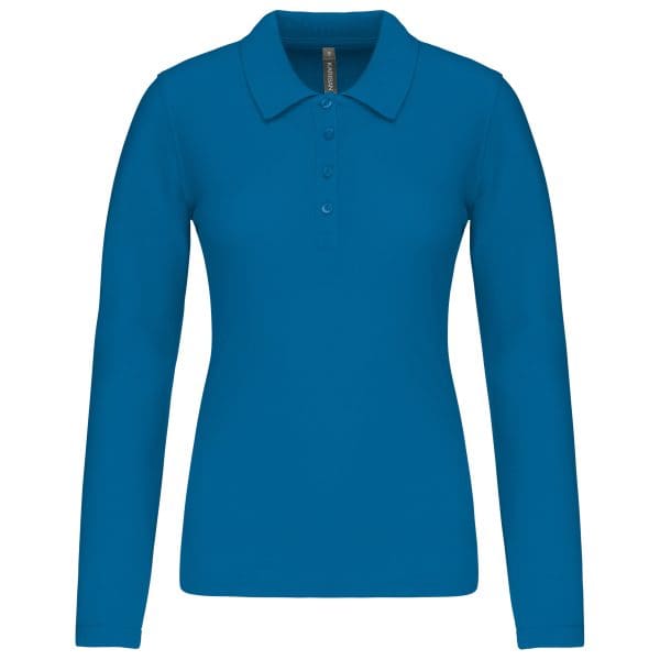 Polo piqué manches longues femme – Image 166