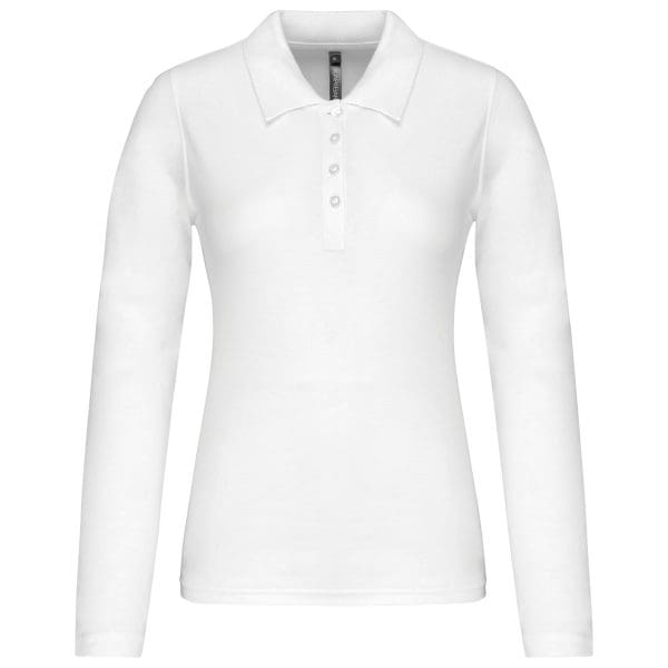 Polo piqué manches longues femme – Image 180