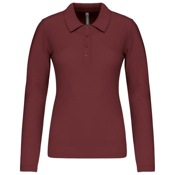 Polo piqué manches longues femme – Image 194