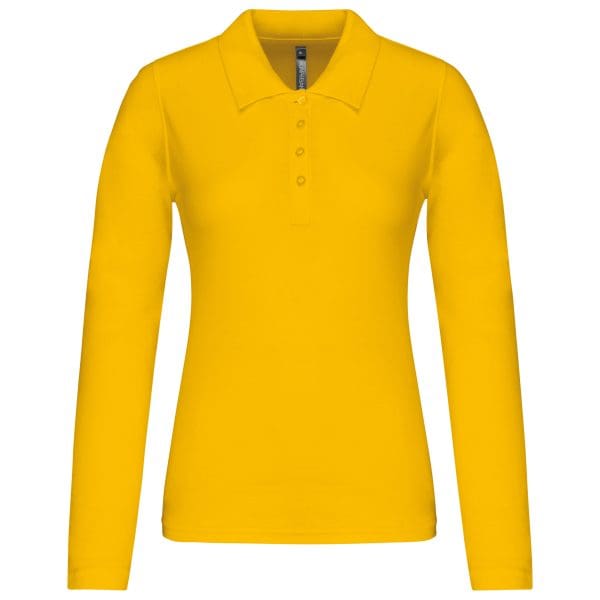 Polo piqué manches longues femme – Image 208