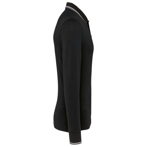 Polo maille piquée manches longues homme – Image 10