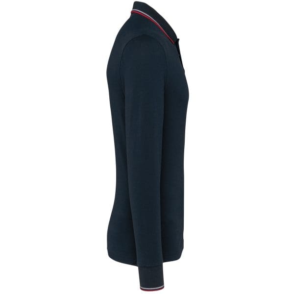 Polo maille piquée manches longues homme – Image 34
