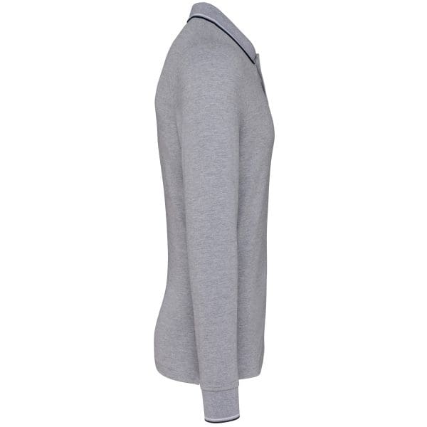 Polo maille piquée manches longues homme – Image 46