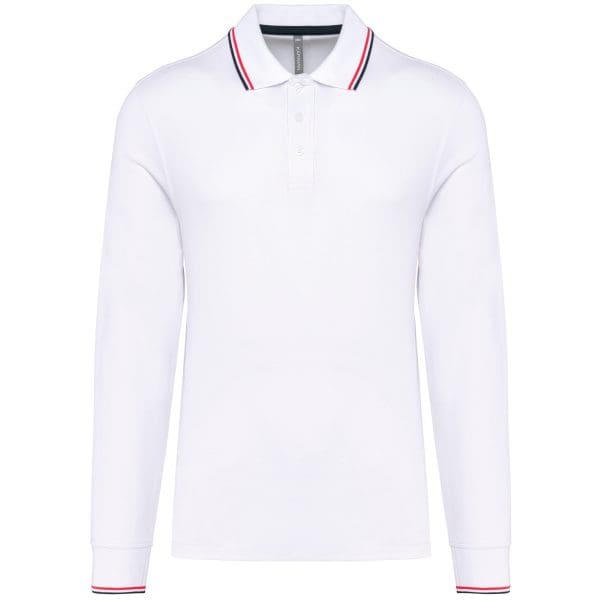Polo maille piquée manches longues homme – Image 57