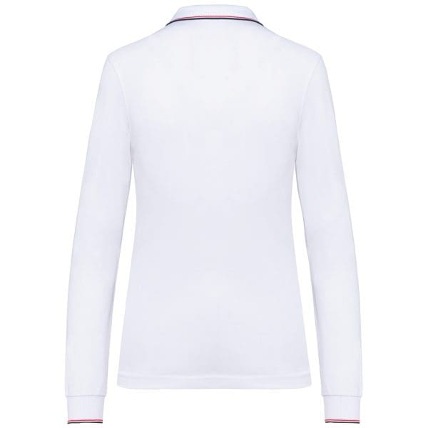 Polo maille piquée manches longues femme – Image 123