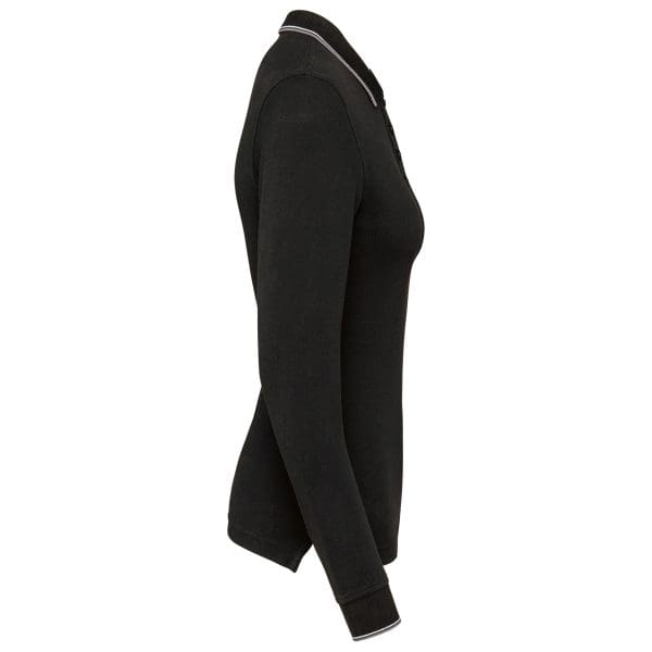 Polo maille piquée manches longues femme – Image 10