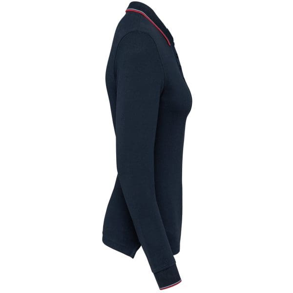 Polo maille piquée manches longues femme – Image 34