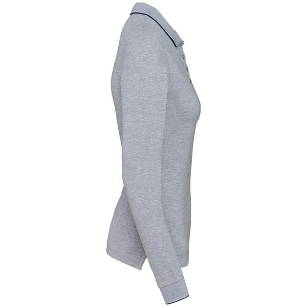 Polo maille piquée manches longues femme – Image 46