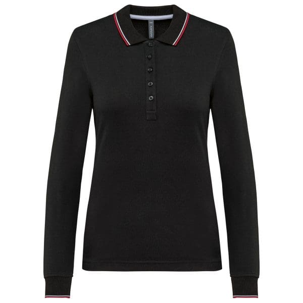 Polo maille piquée manches longues femme – Image 21