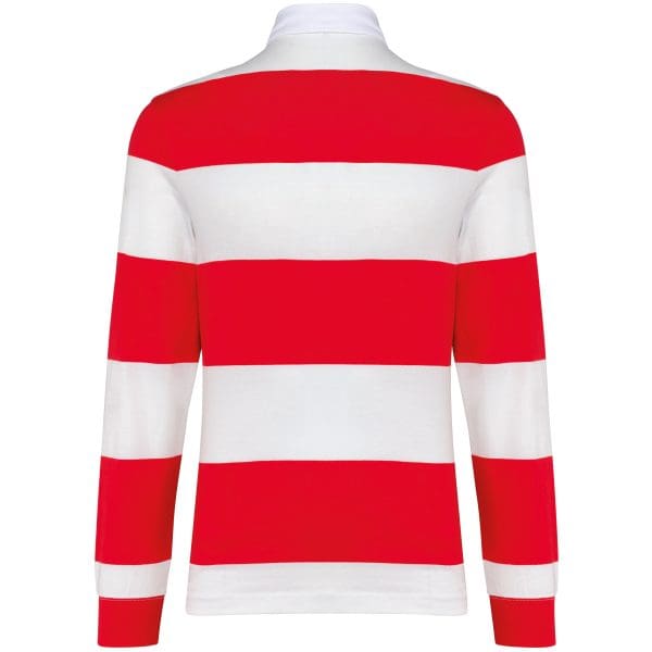 Polo rugby rayé manches longues unisexe – Image 195