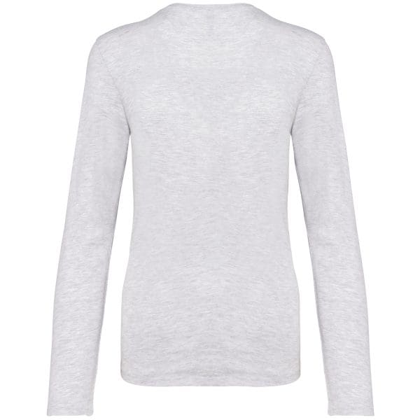 T-shirt col V manches longues femme – Image 267
