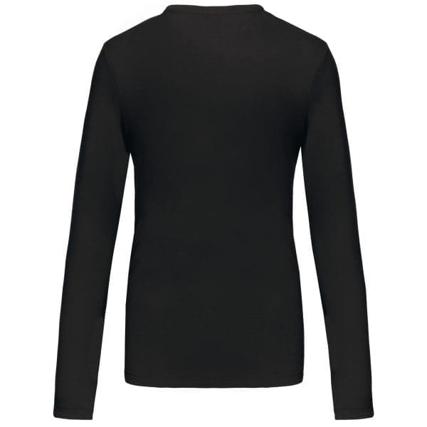 T-shirt col V manches longues femme – Image 279