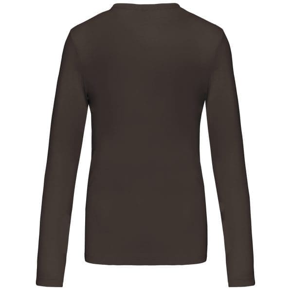 T-shirt col V manches longues femme – Image 291