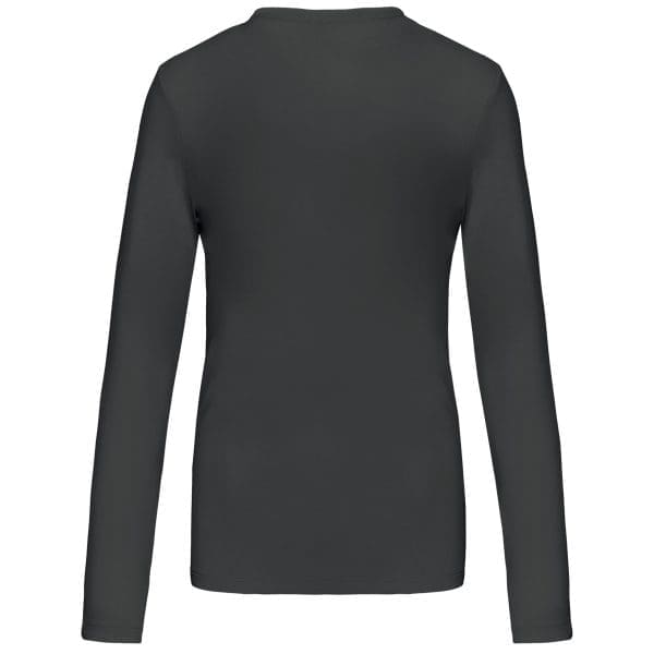 T-shirt col V manches longues femme – Image 303