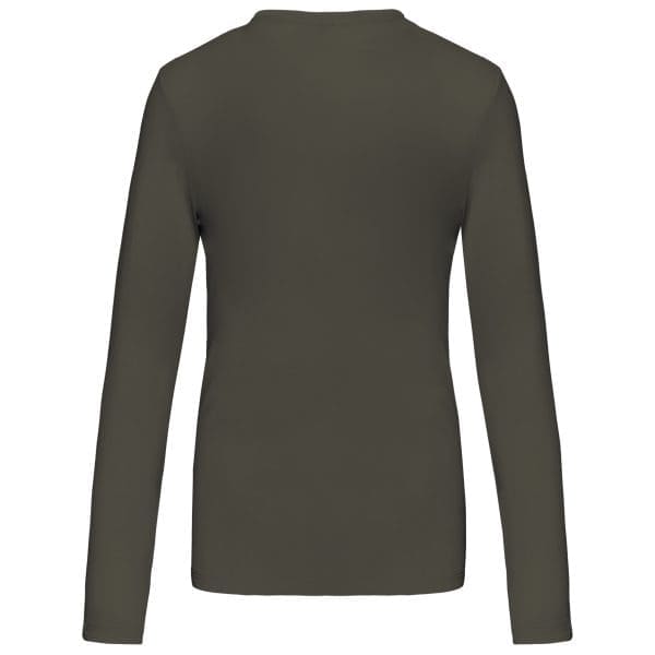 T-shirt col V manches longues femme – Image 315