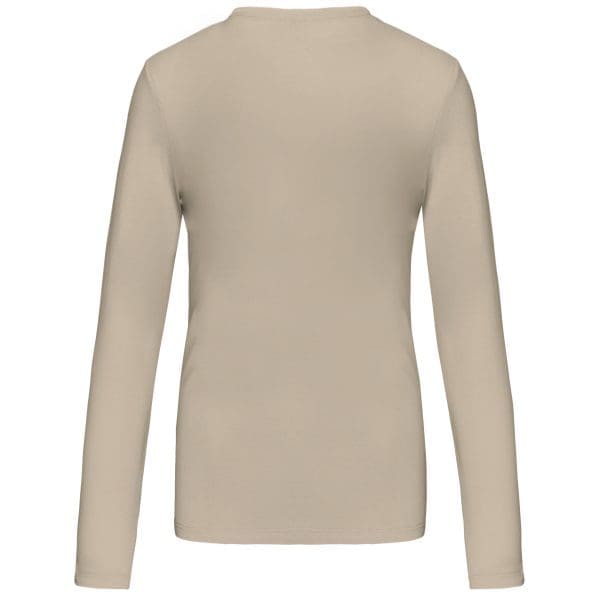 T-shirt col V manches longues femme – Image 375