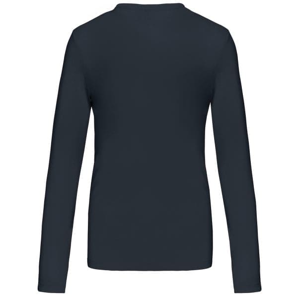T-shirt col V manches longues femme – Image 399