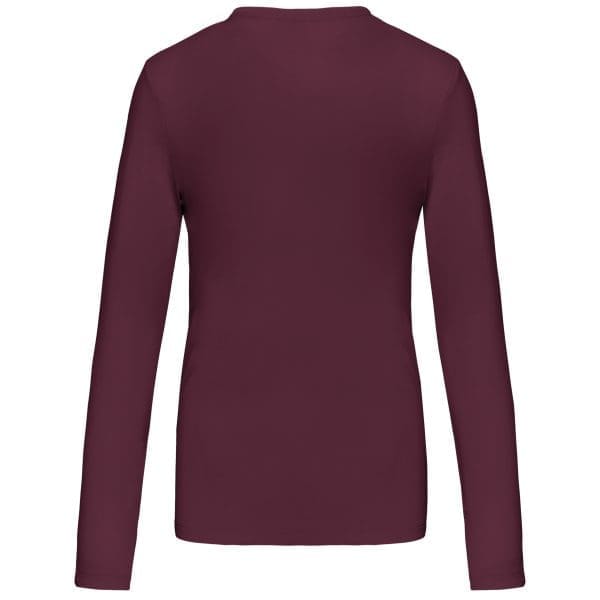T-shirt col V manches longues femme – Image 495