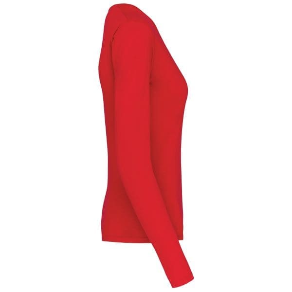 T-shirt col V manches longues femme – Image 190